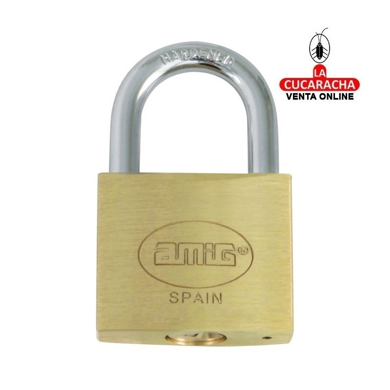 BLISTER Candado Laton Arco normal Acero MODELO 1.