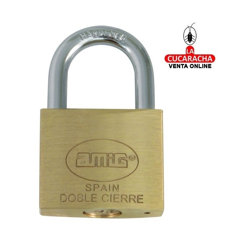 BLISTER Candado Laton Arco normal Acero Doble cierre MODELO 2.