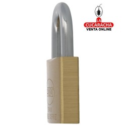 Candado Laton Arco normal Acero Llaves iguales Doble cierre MODELO 20.