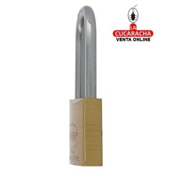 Candado Laton Arco Largo Acero Doble cierre Llaves iguales MODELO 30.