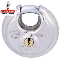 Candado Acero Inoxidable REDONDO Arco Acero MODELO 350.