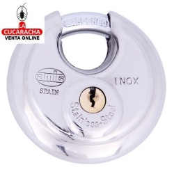 Candado Acero Inoxidable REDONDO Arco Acero MODELO 350.