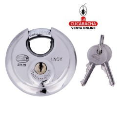 Candado Acero Inoxidable REDONDO Arco Acero MODELO 350.