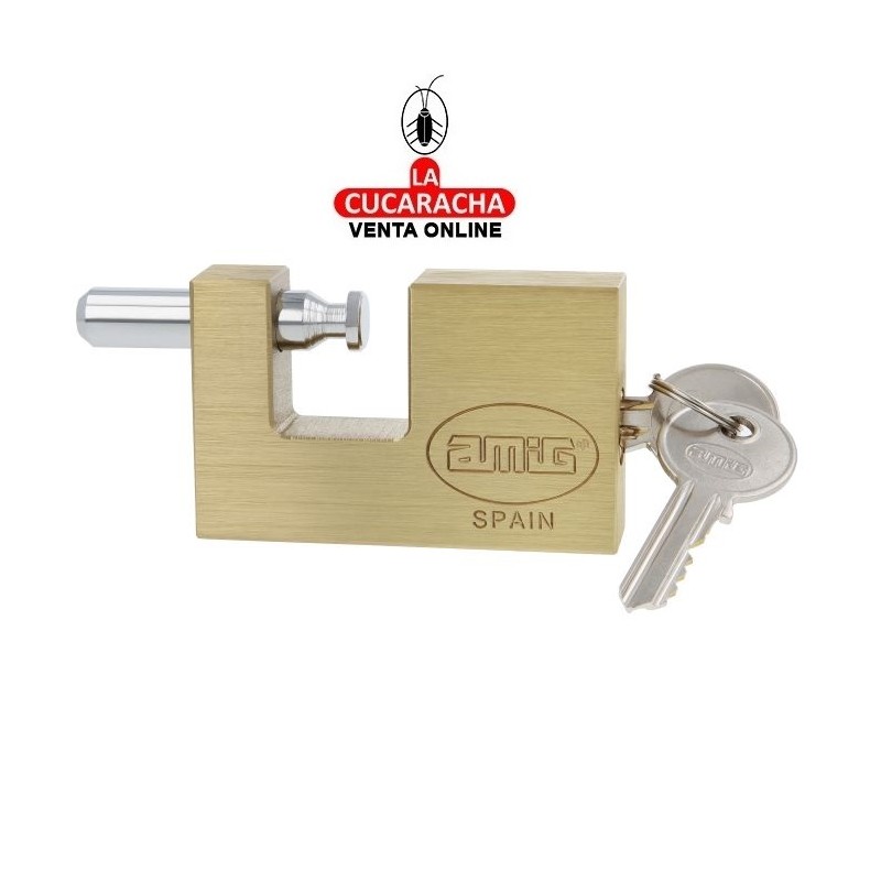 BLISTER Candado Laton RECTANGULAR Arco Acero MODELO 200.