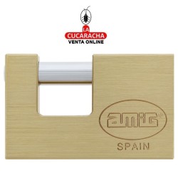 Candado Laton RECTANGULAR Arco Acero Llaves iguales MODELO 2000.