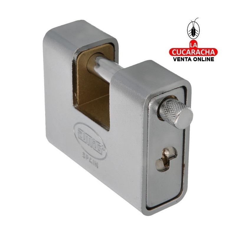 Candado Acero MONOBLOQUE RECTANGULAR Barra Acero MODELO 201.