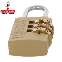 Candado COMBINACION DE LATON arco Acero MODELO 42.