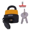 Candado Acero FUNDA TERMOPLASTICA HERMETICA arco Acero MODELO 51.