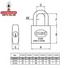 Candado Laton Niquelado arco normal Acero Inox Llaves iguales MODELO 600A.