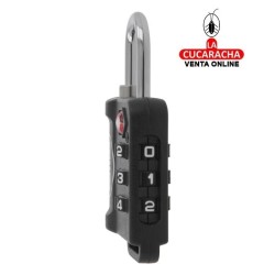 Candado COMBINACION POLIPROPILENO MALETAS AEROPUERTO MODELO 80TSA.