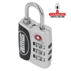 Candado COMBINACION ZAMAK MALETAS AEROPUERTO MODELO 81TSA.