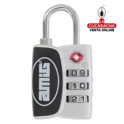 Candado COMBINACION ZAMAK MALETAS AEROPUERTO MODELO 81TSA.