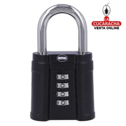 Candado COMBINACION ZINC Arco protegido de Acero MODELO 90 FORTE.