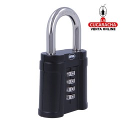 Candado COMBINACION ZINC Arco protegido de Acero MODELO 90 FORTE.