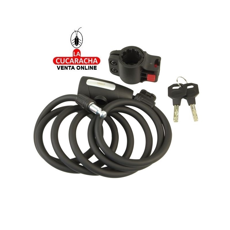 Candado BICICLETA CABLE ACERO CON FUNDA MODELO 510.