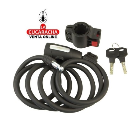 Candado BICICLETA CABLE ACERO CON FUNDA MODELO 510.