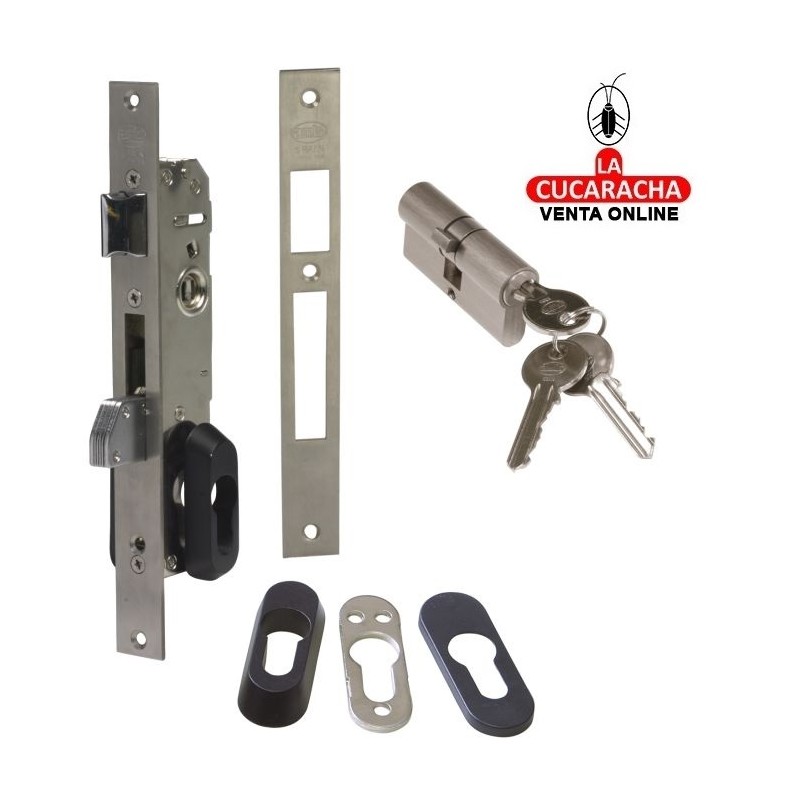 AMIG-CERRADURA EMBUTIR CON CILINDRO CARPINTERIA METALICA MODELO 740.
