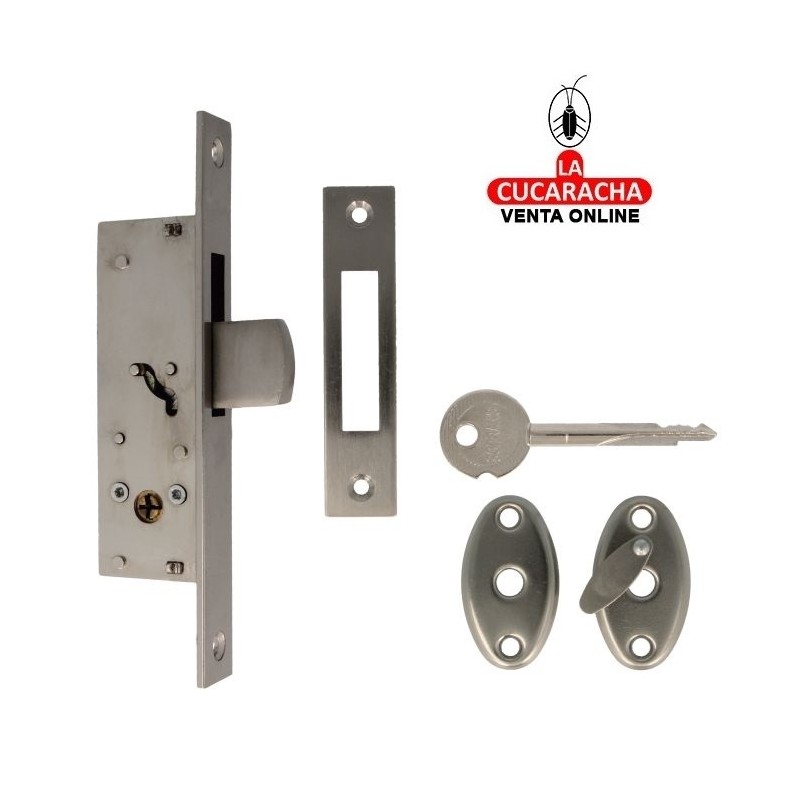 CERRADURA EMBUTIR LLAVE DE CRUZ CARPINTERIA METALICA MODELO 420.