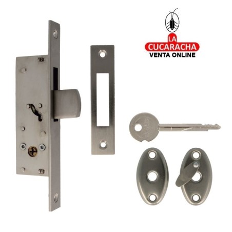 CERRADURA EMBUTIR LLAVE DE CRUZ CARPINTERIA METALICA MODELO 420.