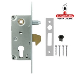 CERRADURA EMBUTIR GUIA Y PALANCA-GANCHO CARPINTERIA METALICA MODELO 745.