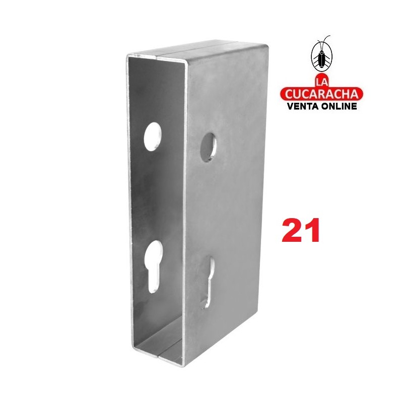 CAJA ACERO COLOCACION CERRADURA EMBUTIR GUIA Y PALANCA-GANCHO CARPINTERIA METALICA MODELO 745.