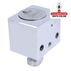 CERRADURA LATON PUERTAS ENROLLABLES LLAVE PUNTOS MODELO 670A.