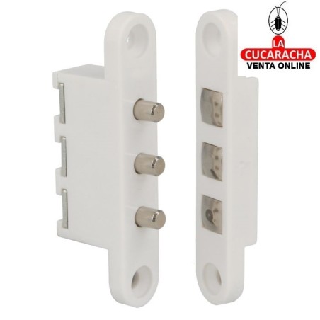 CONTACTO CONECTOR PUERTAS CON TRES BORNES MODELO 3P.