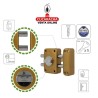 CERRADURA SOBREPONER PUERTAS MADERA LLAVES PUNTO MODELO 82.