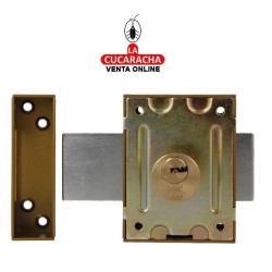CERRADURA SOBREPONER PUERTAS MADERA LLAVES PUNTO MODELO 85.