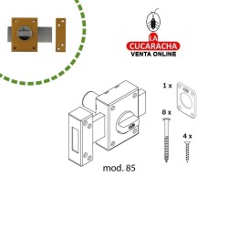 CERRADURA SOBREPONER PUERTAS MADERA LLAVES PUNTO MODELO 85.