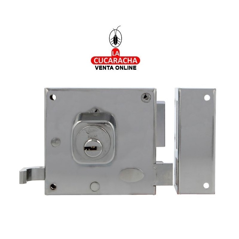 CERRADURA SOBREPONER PUERTAS MADERA LLAVES PUNTO MODELO 72-EI.