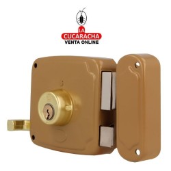 CERRADURA SOBREPONER PUERTAS MADERA LLAVES SERRETA MODELO 72U.