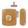 CERRADURA SOBREPONER PUERTAS MADERA LLAVES SERRETA MODELO 72PU.