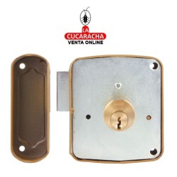 CERRADURA SOBREPONER PUERTAS MADERA LLAVES SERRETA MODELO 72PU.