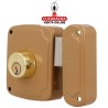 CERRADURA SOBREPONER PUERTAS MADERA LLAVES SERRETA MODELO 72PU.