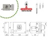 CERRADURA SOBREPONER PUERTAS MADERA CILINDRO EUROPERFIL MODELO 73-EI.