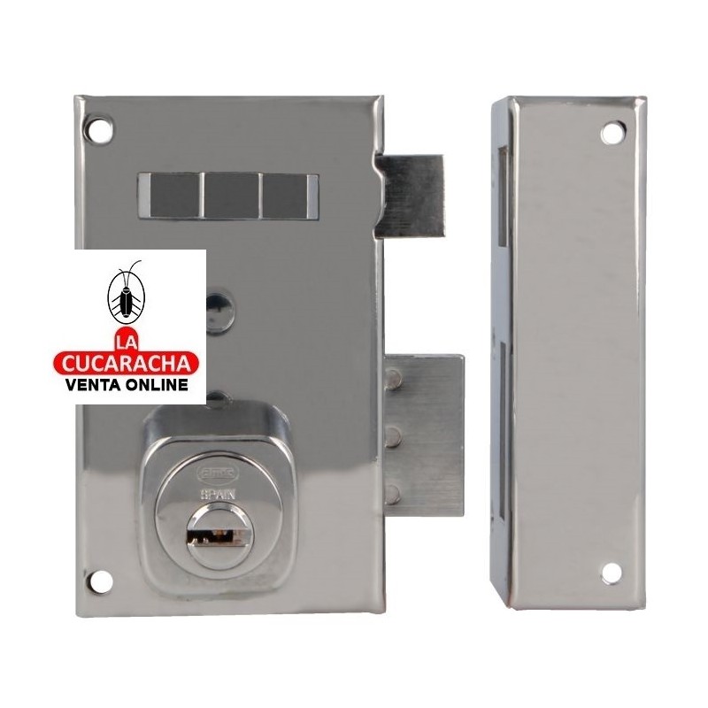 Cerradura sobreponer PUERTAS MADERA LLAVES PUNTO Modelo 75.