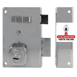 BLISTER Cerradura sobreponer PUERTAS DE MADERA LLAVES PUNTO Modelo 75.