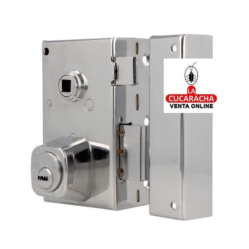 BLISTER Cerradura sobreponer PUERTAS DE MADERA LLAVES DE PUNTO Modelo 75n.