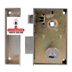 BLISTER Cerradura sobreponer PUERTAS DE MADERA LLAVES DE PUNTO Modelo 75n.