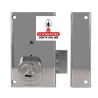 CERRADURA SOBREPONER PUERTAS MADERA CILINDRO SEGURIDAD MODELO 75P.
