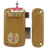 CERRADURA SOBREPONER PUERTAS MADERA CILINDRO Y LLAVES SERRETA MODELO 75U.