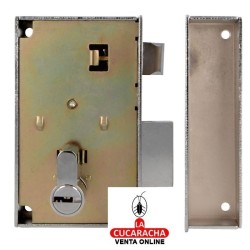 CERRADURA SOBREPONER PUERTAS MADERA CILINDRO EUROPERFIL LLAVES PUNTO MODELO 76.