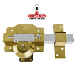 BLISTER CERROJO SOBREPONER Y CILINDRO 50MM ALTA SEGURIDAD MODELO 1PLUS.