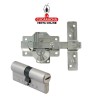 PACK CERROJO SOBREPONER Y CILINDRO 50MM ALTA SEGURIDAD MODELO 1PLUS.