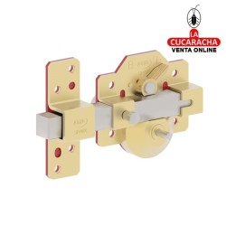 BLISTER CERROJO SOBREPONER Y CILINDRO 50MM ALTA SEGURIDAD MODELO 2PLUS.