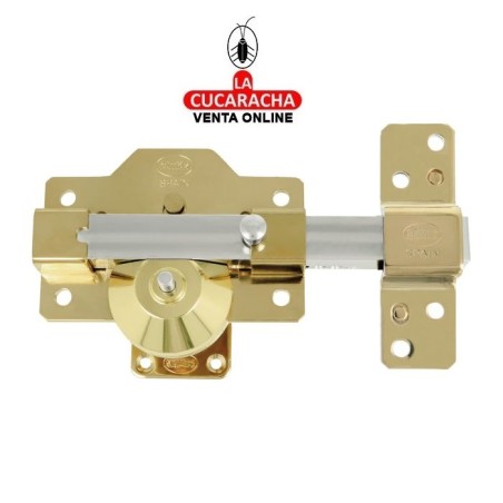 BLISTER CERROJO SOBREPONER Y CILINDRO 70MM ALTA SEGURIDAD MODELO 3PLUS.