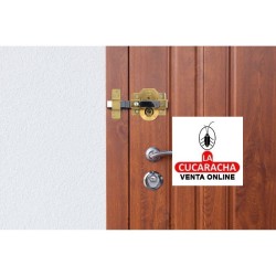 BLISTER CERROJO SOBREPONER Y CILINDRO 70MM ALTA SEGURIDAD MODELO 3PLUS.