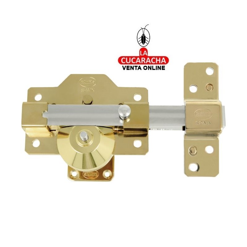 BLISTER CERROJO SOBREPONER Y CILINDRO 60MM ALTA SEGURIDAD MODELO 8PLUS.