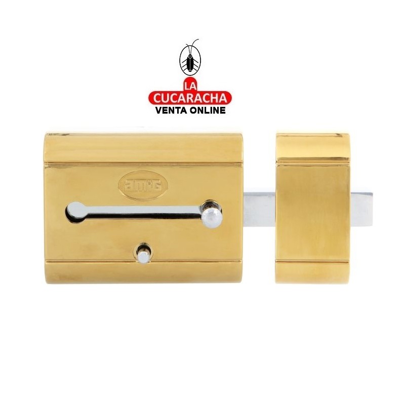 CERROJO SOBREPONER Y CILINDRO 50MM ALTA SEGURIDAD MODELO 15PLUS.